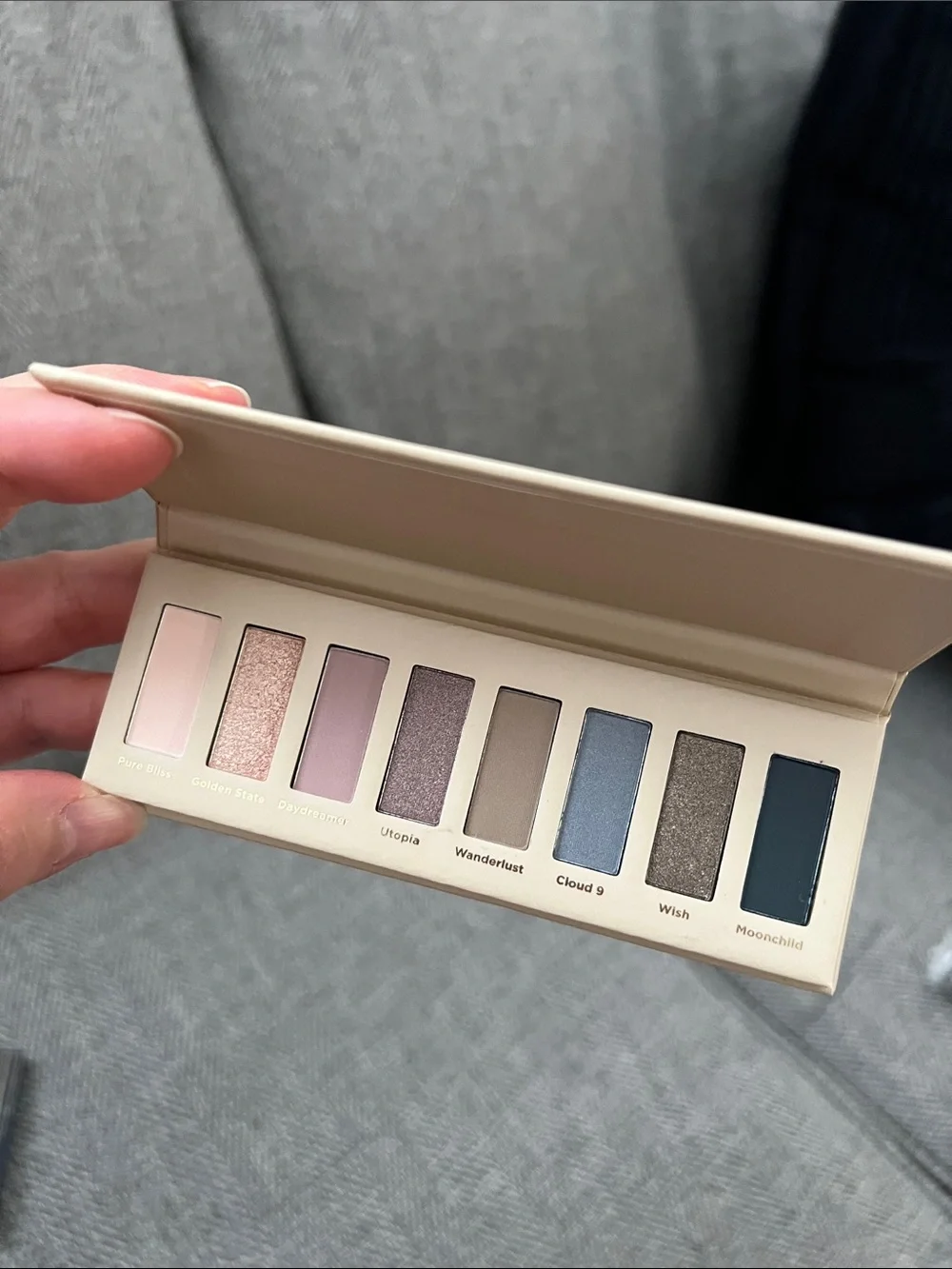 Ulta Beauty Eyeshadow Palettes and Brush Set – Black, Navy, Beige